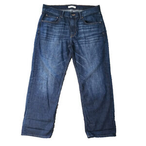 Banana Republic Blue Stretch‎ Denim Straight Leg Jeans Womens Size 31 X 27